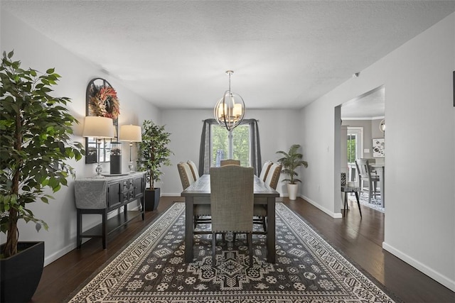 1008 Aspen Dr, Findlay Twp, PA 15126 - dining area with a chandelier, healthy amount of natural light, and wood finished floors