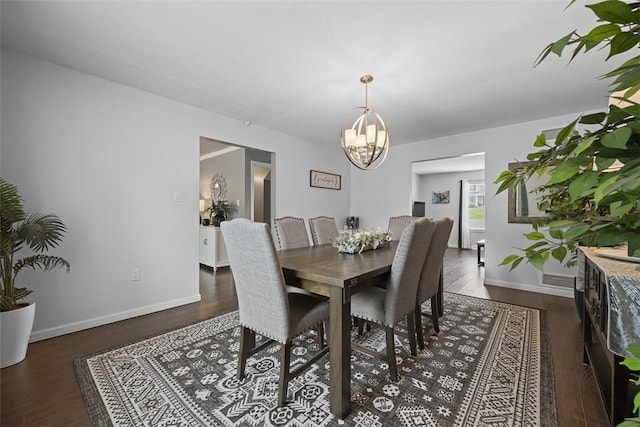 1008 Aspen Dr, Findlay Twp, PA 15126 - dining room featuring a chandelier and wood finished floors