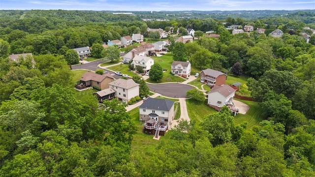 1008 Aspen Dr, Findlay Twp, PA 15126 - aerial view of residential area with a heavily wooded area