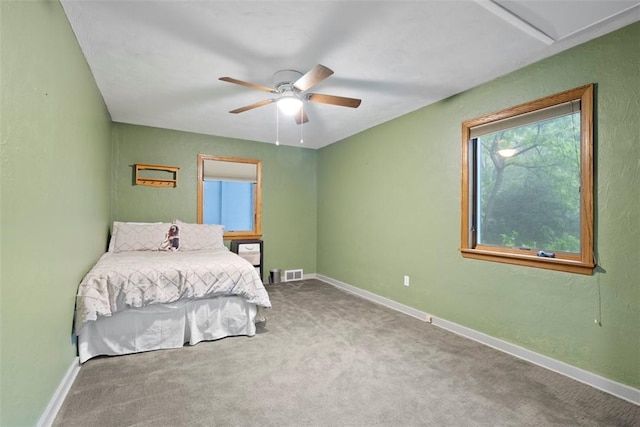 36 Warriors Rd, Green Tree, PA 15205 - carpeted bedroom with multiple windows and ceiling fan