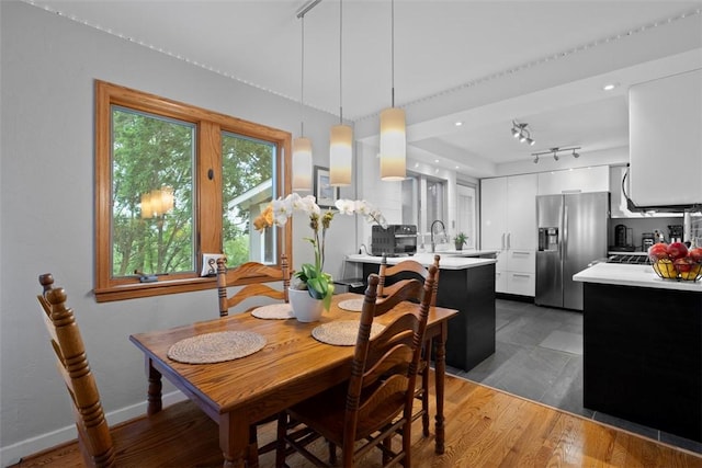 36 Warriors Rd, Green Tree, PA 15205 - dining room with track lighting and baseboards