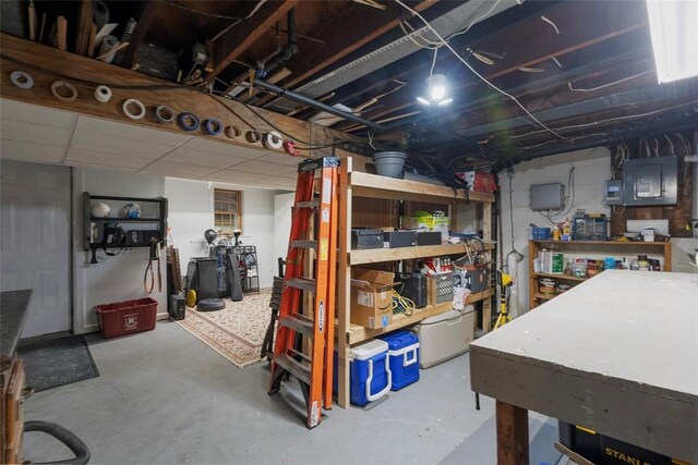 36 Warriors Rd, Green Tree, PA 15205 - unfinished basement with electric panel