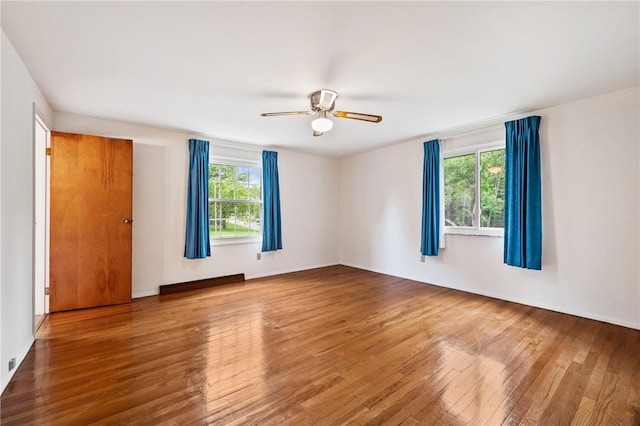 100 Laurel Hill Dr, Pine Twp Nal, PA 15090 - spare room with healthy amount of natural light, wood-type flooring, and ceiling fan
