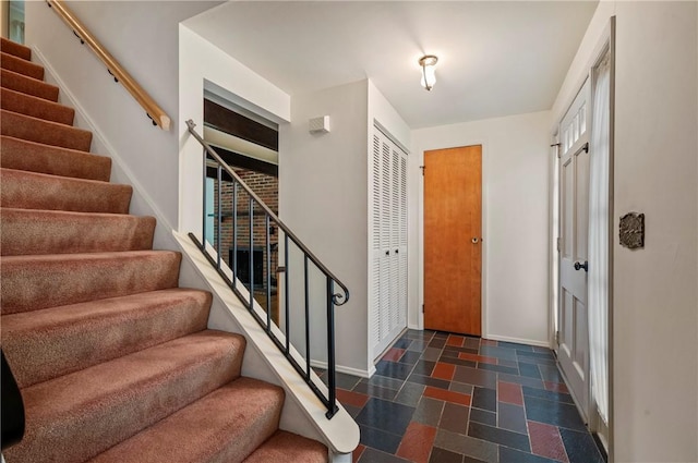 100 Laurel Hill Dr, Pine Twp Nal, PA 15090 - foyer entrance featuring stairs and stone finish floors