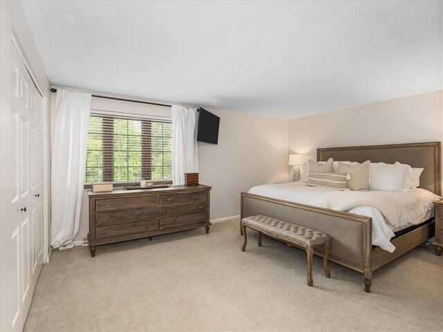 212 Timber Ln, Aleppo, PA 15143 - bedroom with light carpet and a closet