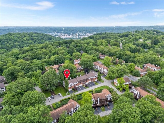 212 Timber Ln, Aleppo, PA 15143 - aerial perspective of suburban area with a heavily wooded area