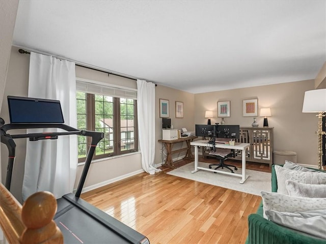 212 Timber Ln, Aleppo Nal, PA 15143 - office area with light wood-type flooring and baseboards