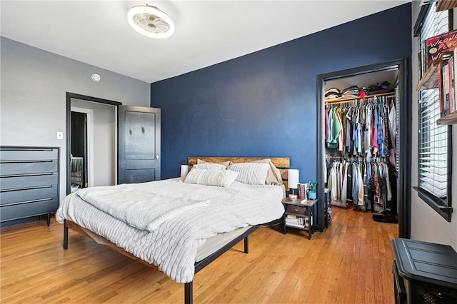 2740 Shelly St, South Side, PA 15203 - bedroom featuring wood finished floors, a spacious closet, and a closet