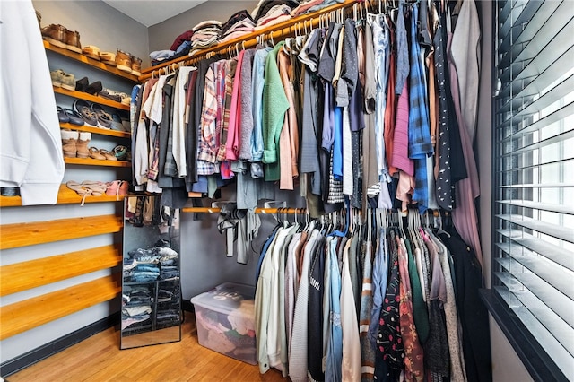 2740 Shelly St, South Side, PA 15203 - walk in closet featuring wood finished floors