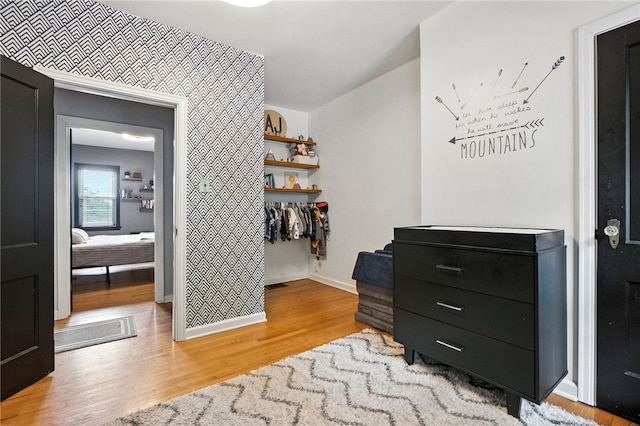 2740 Shelly St, South Side, PA 15203 - corridor featuring light wood finished floors and baseboards