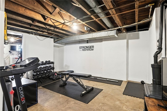 2740 Shelly St, South Side, PA 15203 - exercise room featuring washer / dryer