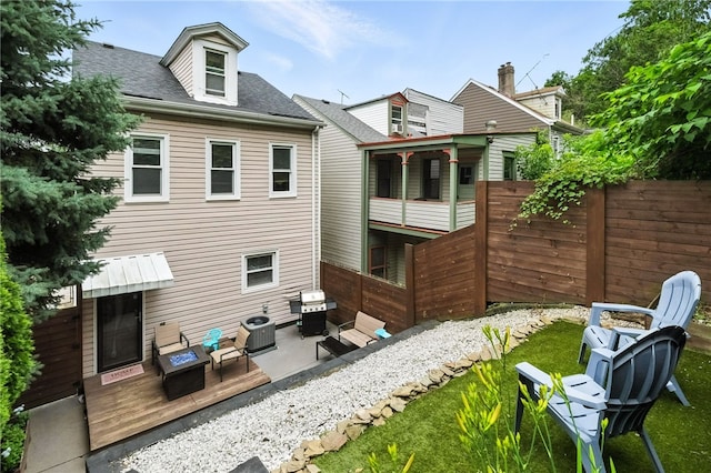 2740 Shelly St, South Side, PA 15203 - rear view of house featuring a deck and a shingled roof