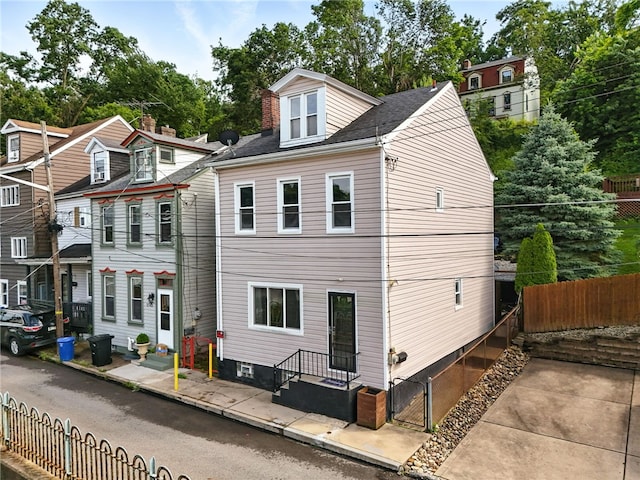 2740 Shelly St, South Side, PA 15203 - view of front facade with roof with shingles