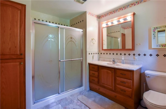 150 Morgan Rd, Penn Twp But, PA 16002 - full bathroom with vanity, a stall shower, and tile walls