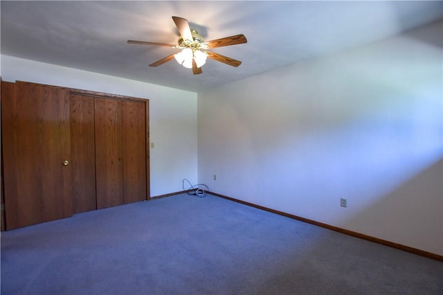 150 Morgan Rd, Penn Twp But, PA 16002 - unfurnished bedroom featuring carpet flooring, a closet, and ceiling fan