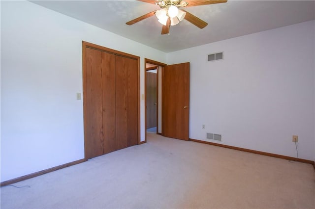 150 Morgan Rd, Penn Twp But, PA 16002 - unfurnished bedroom with light carpet, a closet, and ceiling fan
