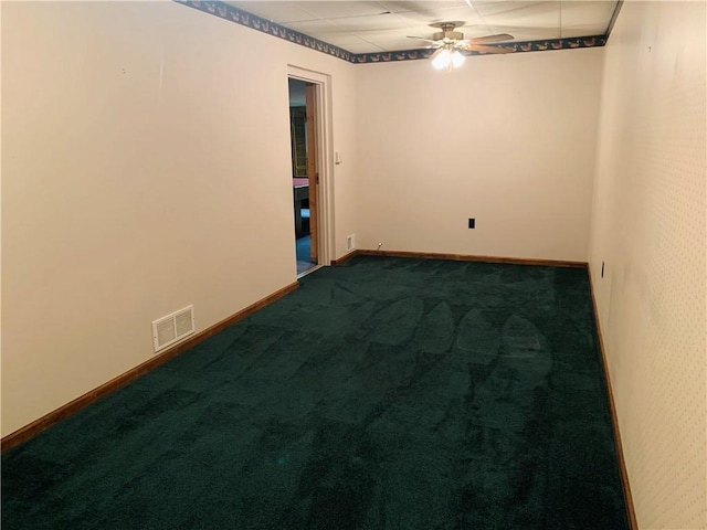 150 Morgan Rd, Penn Twp, PA 16002 - empty room with ceiling fan and dark carpet