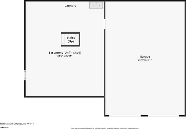 1154 Bucknell, Monroeville, PA 15146 - view of floor plan / room layout