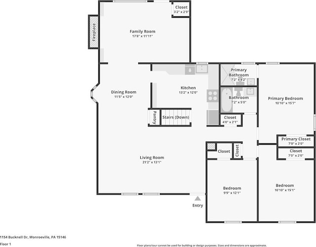 1154 Bucknell, Monroeville, PA 15146 - view of property floor plan
