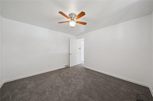 520 Judith Dr, Baldwin Boro, PA 15236 - empty room with ceiling fan and dark carpet
