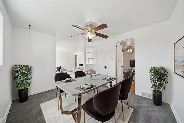 520 Judith Dr, Baldwin Boro, PA 15236 - dining area with ceiling fan and carpet flooring