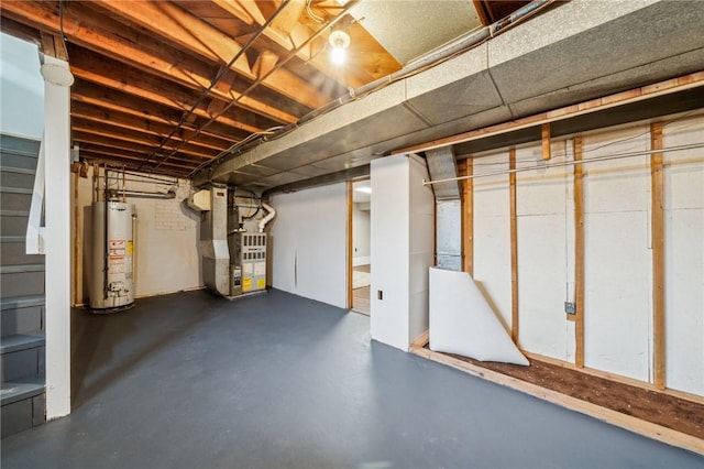 520 Judith Dr, Baldwin Boro, PA 15236 - unfinished below grade area with gas water heater and heating unit