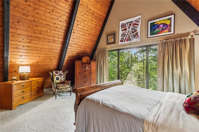 890 Pearce Mill Rd, Pine Twp Nal, PA 15090 - bedroom featuring carpet flooring and wooden ceiling