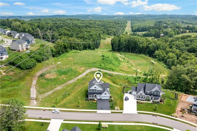 107 Abigail Dr, Adams Twp, PA 16046 - aerial perspective of suburban area with a heavily wooded area