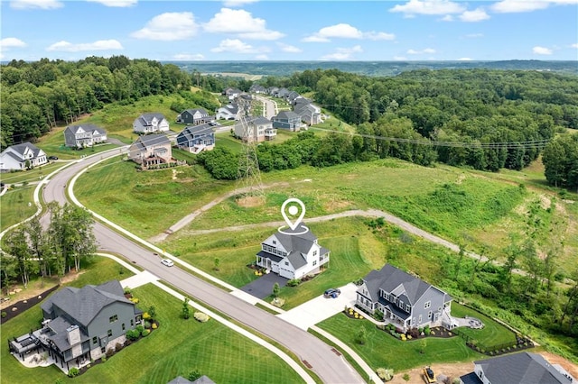 107 Abigail Dr, Adams Twp, PA 16046 - aerial view of property's location with nearby suburban area and a forest