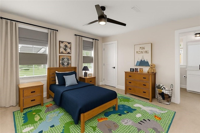 107 Abigail Dr, Adams Twp, PA 16046 - bedroom featuring carpet flooring and ceiling fan