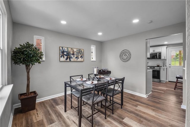 746 Agnew Rd, Baldwin Boro, PA 15227 - dining area with recessed lighting and wood finished floors