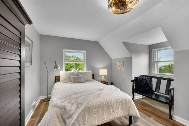 746 Agnew Rd, Baldwin Boro, PA 15227 - bedroom with wood finished floors and vaulted ceiling