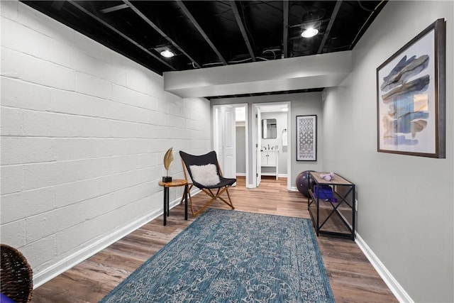 746 Agnew Rd, Baldwin Boro, PA 15227 - living area featuring wood finished floors and baseboards