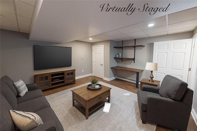 109 Remil Dr, Twp Of But Se, PA 16001 - living area featuring a drop ceiling and recessed lighting
