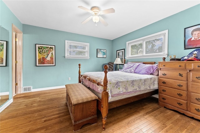 221 Springer, Moon/Crescent Twp, PA 15108 - bedroom featuring hardwood / wood-style flooring and ceiling fan