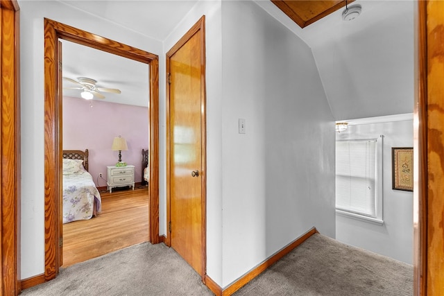 221 Springer, Moon/Crescent Twp, PA 15108 - corridor with carpet floors and lofted ceiling