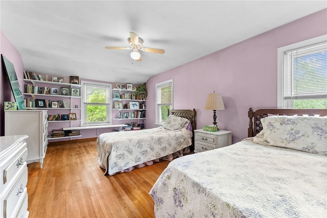 221 Springer, Moon/Crescent Twp, PA 15108 - bedroom with light wood-type flooring and ceiling fan