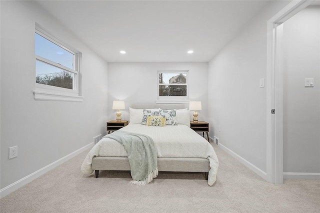 1171 Arrowood Dr, Mt Lebanon, PA 15243 - bedroom featuring multiple windows, carpet, and recessed lighting