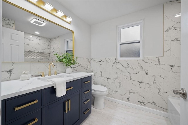 1171 Arrowood Dr, Mt Lebanon, PA 15243 - bathroom featuring tile walls and vanity