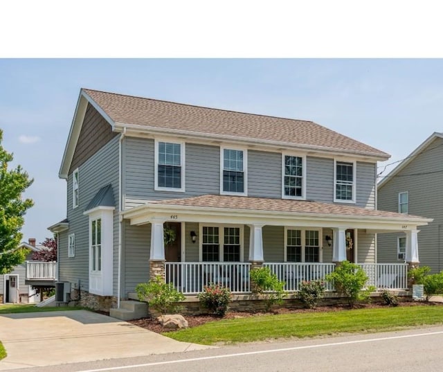445/447 Georgetown Rd, Cecil, PA 15055 - view of front of house featuring a porch