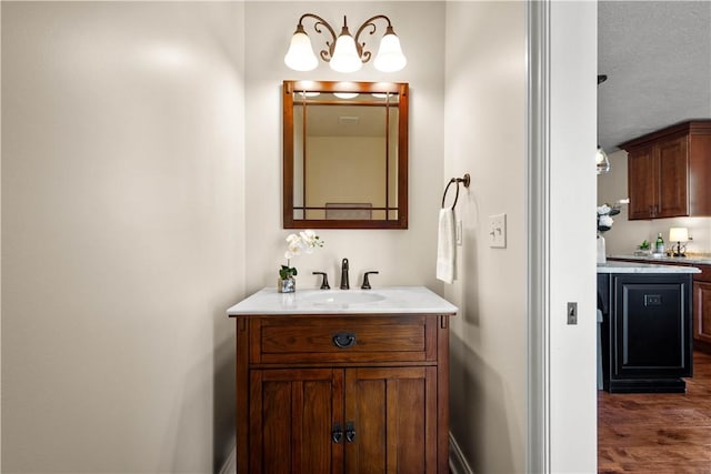 445/447 Georgetown Rd, Cecil, PA 15055 - bathroom featuring vanity and wood finished floors