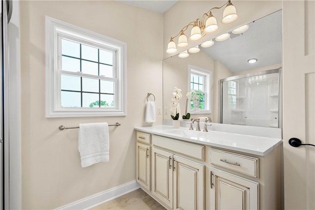 445/447 Georgetown Rd, Cecil, PA 15055 - full bath with vanity and an enclosed shower
