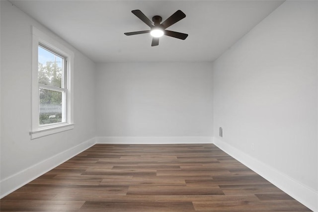 1341 4th Ave, Coraopolis, PA 15108 - empty room featuring a ceiling fan and wood finished floors