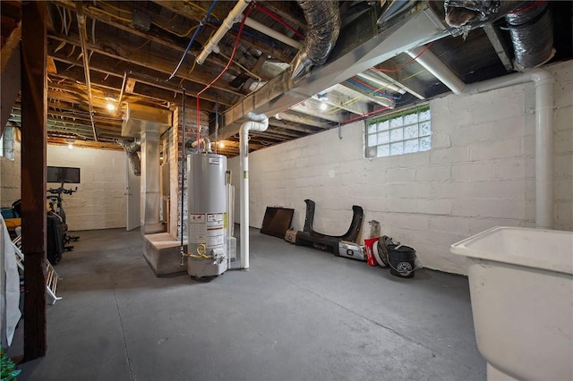 237 Prichard Ave, Centerville, PA 15358 - below grade area with gas water heater