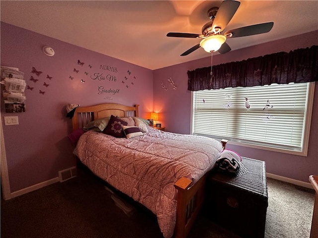 6209 Old Rte 8, Penn Twp, PA 16002 - bedroom with carpet floors and a ceiling fan