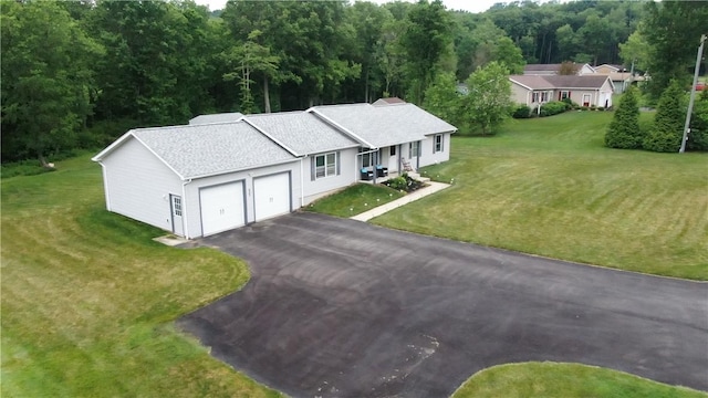 view from above of property