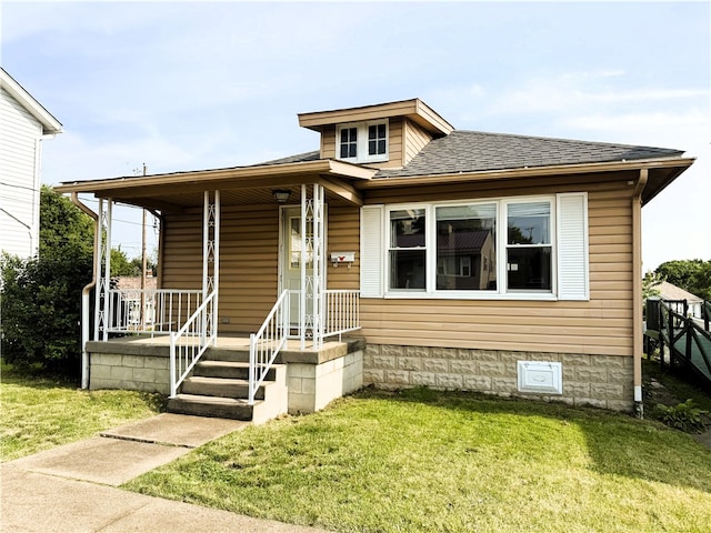 648 Jack St, City Of Greensburg, PA 15601 - view of front of property featuring a front lawn, a porch, and a shingled roof