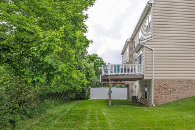 2278 Flint Dr, South Strabane, PA 15301 - view of yard with a wooden deck
