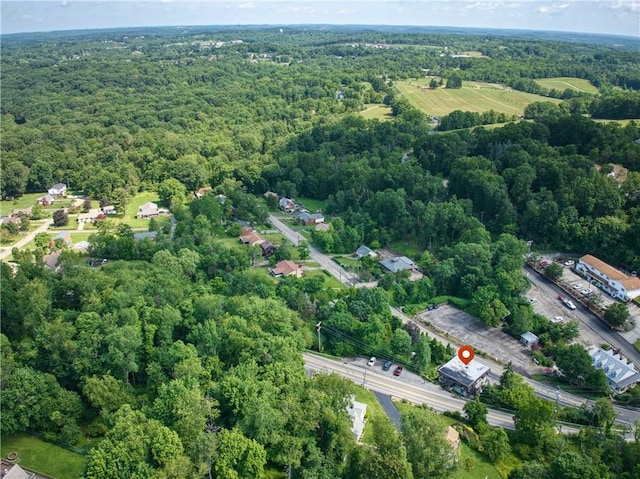 2807 Middle Rd, Hampton, PA 15116 - aerial view of property and surrounding area featuring a heavily wooded area