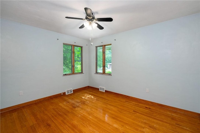 1833 Allison Ave, Mccandless, PA 15101 - spare room with light wood finished floors and a ceiling fan